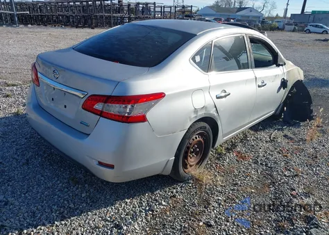 2013 Nissan Sentra S from USA, damaged, VIN 3N1AB7AP0DL748441